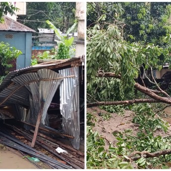 হবিগঞ্জে কালবৈশাখীর তাণ্ডবে বিদ্যুৎ বিপর্যয়