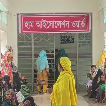 ময়মনসিংহ মেডিকেলে হামের লক্ষণ নিয়ে নতুন ভর্তি ৪৭ শিশু