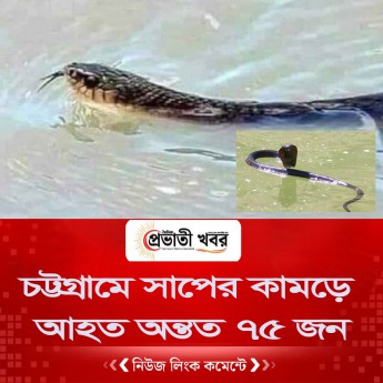 চট্টগ্রামে সাপের কামড়ে আহত অন্তত ৭৫ জন
