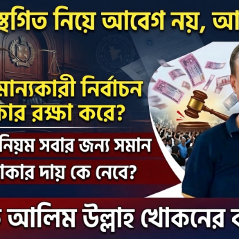 আইন অমান্য করে নির্বাচন কি অধিকার রক্ষা করতে পারে? প্রশ্ন জাজ মাল্টিমিডিয়ার সিইও আলিম উল্লাহর