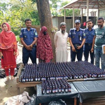 দুর্গাপুরে ৭৪০ বোতল ফেনসিডিল উদ্ধার, আটক ২