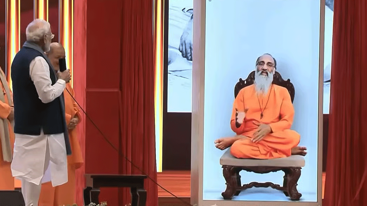 প্রয়াত ধর্মগুরুর এআই অবতারের সঙ্গে কথা বললেন নরেন্দ্র মোদি