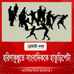 হরিণাকুণ্ডুতে সাংবাদিককে হাতুড়িপেটা
