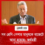 সব শ্রেণি-পেশার মানুষকে বাজেটে আনা হয়েছে: অর্থমন্ত্রী