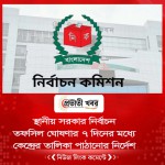 স্থানীয় সরকার নির্বাচন  তফসিল ঘোষণার ৭ দিনের মধ্যে কেন্দ্রের তালিকা পাঠানোর নির্দেশ