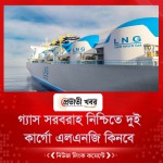 গ্যাস সরবরাহ নিশ্চিতে দুই কার্গো এলএনজি কিনবে সরকার