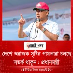 দেশে অরাজক সৃষ্টির পায়তারা চলছে, সতর্ক থাকুন : প্রধানমন্ত্রী